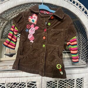 Y2K/vintage piglet button up dress